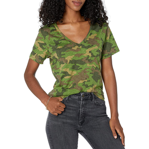 Camiseta de mujer moderna, estilo urbano, holgada, de algodón suave con costuras, estilo juvenil. - Product Image 1
