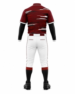 Men's <b>Baseball</b> Uniform Sublimated Jersey White Pants Moisture Wicking Regular Fit All Seasons Adult Team Apparel - Product Image 6