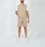 Ensemble Gilet et Short d'été pour Homme – Respirant, Sans Manches, avec Fermeture Éclair, Multi-poches, Léger et Décontracté