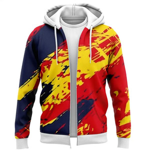 Mens Stylish Zipper Hoodies Luxury Fleece Full Zip Sweatshirt Premium Urban Apparel OEM Factory Direct Production - Product Image 1