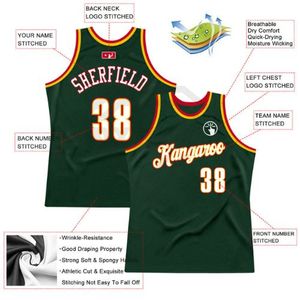 Camiseta de Baloncesto Verde Personalizada con Impresión Sublimada, Nombre del Equipo 00, Uniforme de Malla sin Mangas Unisex para Adultos, Todas las Temporadas, Precio Económico - Product Image 4
