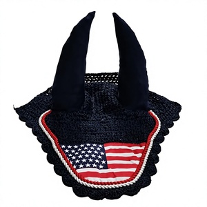 Voile anti-mouches rose pour cheval avec cache-oreilles, respirant, en crochet, masque anti-moustiques, équipement d'équitation, logo personnalisé - Product Image 6