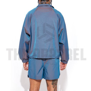 Conjunto de Pantalones Cortos y Chaqueta Cortavientos de Nailon Transpirable con Cintura Elástica para Hombre, de la Mejor Calidad, para Otoño - Product Image 4