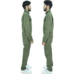Overol de Trabajo para Hombre, Manga Larga, Estilo Mecánico, Algodón Twill, Uniforme de Taller, Multibolsillos, Ropa de Seguridad - Product Image 4