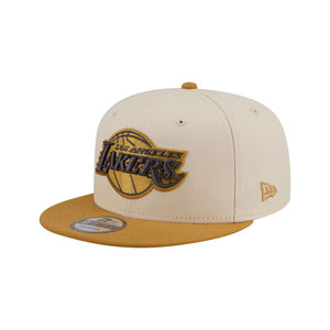 Casquette de baseball <span class=keywords><strong>snapback</strong></span> bicolore avec logo brodé, visière plate, pour le sport, vêtements d'équipe des <span class=keywords><strong>Lakers</strong></span> de Los Angeles - Product Image 1