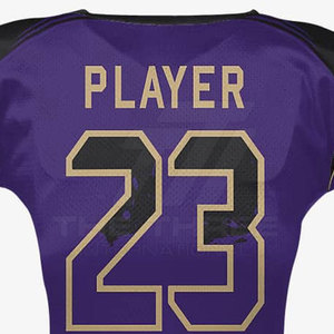 Vêtements de sport athlétiques modernes, maillot de football américain personnalisé, 100% polyester, tissu durable, respirant, écologique, confortable - Product Image 5