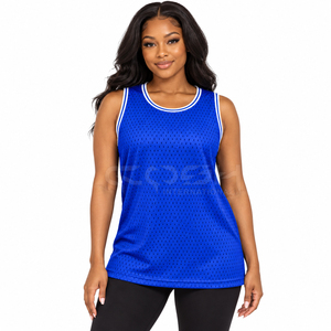 Cosh International Sorority Sisterhood Breathable Polyester Custom Logo Seamless <b>Blue</b> <b>Mesh</b> Crew Neck Jersey - Product Image 3