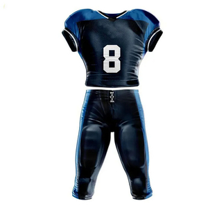 Maillot de football américain pour adultes, uniforme personnalisé avec votre propre logo, manches courtes, respirant, imprimé - Product Image 2