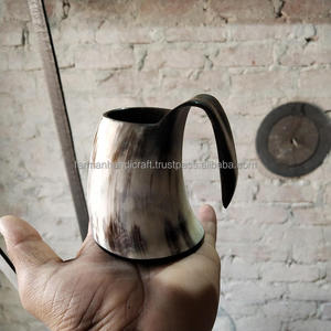 Chope à boire en corne de bœuf polie de qualité supérieure, faite à la main, style viking, 100-150 ml, au meilleur prix - Product Image 6