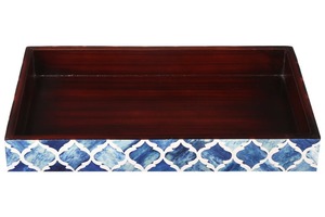 Handmade Bone Inlay Display <b>Tray</b> Decorative Storage Solution for Modern Interiors - Product Image 3