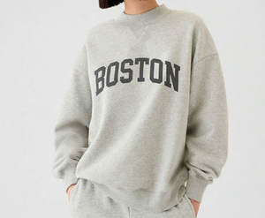 เสื้อสเวตเชิ้ตแขนยาวถักนิตติ้งสำหรับชมรมนักเรียนหญิง ลายทูโทน แบบมีฮู้ด ปักลายอัลฟา ฟี ผ้าฝ้าย 100% ลายปักแบบดิสชาร์จ - Product Image 4