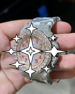 Luxury men Stainless Steel Watch Round Dial Silicone Band Quartz Movement Sapphire Crystal <b>Chronograph</b> Fashion Buckle Clasp - Product Image 2