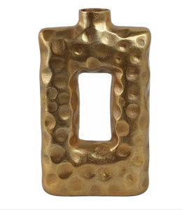 Gran oferta, maceta de Metal brillante para Festival para flores, florero de Metal artesanal, soporte Floral multiusos, florero para Decoración - Product Image 2