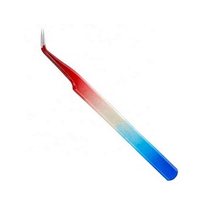 Pince à épiler de précision en acier inoxydable RABIA MIRAAL INDUSTRIES, 10 mm, pointe lisse, revêtement noir, outil de maquillage professionnel - Product Image 5