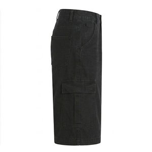 Nuevos shorts vaqueros oversize para hombre, holgados, estilo vintage, lavados, casuales, de moda urbana, de pierna ancha, para verano. - Product Image 4