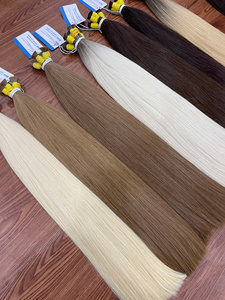 Bulk Hair Premium Vietnamese Human Hair Double Drawn Soft Silky Natural Blonde Brown Black <b>for</b> <b>Braiding</b> Wig Making <b>Extensions</b> - Product Image 2