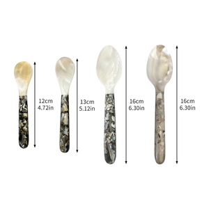 Cuchara de nácar para servir caviar, estilo moderno, cuchara de concha de capiz para helado, cuchara para postre, venta al por mayor desde Vietnam - Product Image 2