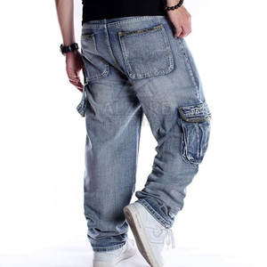 Pantalones Vaqueros Anchos y Holgados para Moda Urbana Moderna, Pantalones Vaqueros Clásicos Holgados con Detalle de Costuras Resistentes - Product Image 5