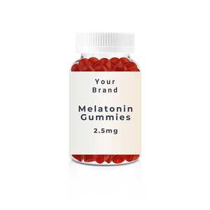 อาหารเสริมสมุนไพรธรรมชาติ 100% ผลิตในสหรัฐอเมริกา เมลาโทนินแบบกัมมี่ (2.5 มก.) ช่วยให้นอนหลับสบาย ใช้ได้ทุกวันสำหรับผู้ใหญ่ - Product Image 1
