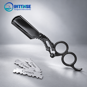 มีดโกนตรงแบบมืออาชีพพร้อมด้ามจับแบบกรรไกรและใบมีดเปลี่ยนได้ 4 ใบฟรี - Product Image 2