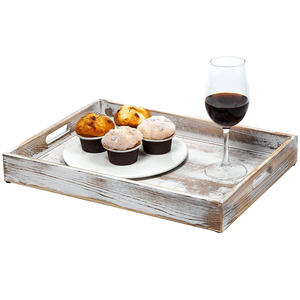 Bandeja de Servir Clásica de Madera con Acabado Artesanal para el Hogar, Cocina, Hotel, Mesa de Centro, Exhibición, Venta al por Mayor - Product Image 4