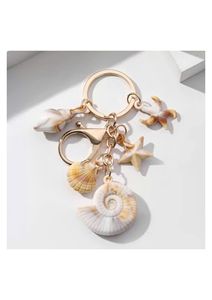 Porte-clés en coquillage naturel en gros, breloque de sac, cadeau de plage, souvenir côtier, commande en gros, Vietnam - Product Image 4