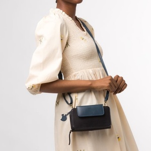 Premium Handmade Genuine Leather Crossbody Chest Sling Bag for Women with Adjustable Shoulder Strap and Zipper Pocket Mini Bags - Product Image 1