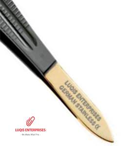 Pinzas de Sutura Castroviejo Delicadas de Carburo de Tungsteno 1x2 Dientes, Pinzas Quirúrgicas para Microcirugía, Instrumento Médico - Product Image 3