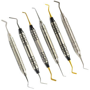 Removedor de Sarro Manual de Acero Inoxidable de 8 Piezas, Juego de Limpiadores Dentales Profundos, Certificado CE, Higiene Dental por Dentavex - Product Image 6