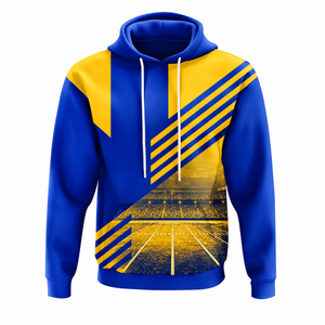 Pulls à capuche épais de qualité supérieure pour hommes, avec sublimation et color blocking, grandes tailles - Product Image 1