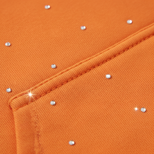 เสื้อฮู้ดผู้ชายผ้าฝ้ายแท้ 100% ประดับเพชรเทียม ขายดี - Product Image 2