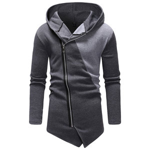 Sudadera Asimétrica para Hombre, Mezcla de Algodón y Poliéster Personalizada, Ropa Urbana, Directo de Fábrica, Talla Personalizada, Diseño de Temporada, Envío a Todo el Mundo - Product Image 1