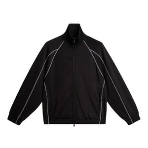 Conjunto de dos piezas para hombre, de invierno, corte ajustado, 100% poliéster, con cremallera, chaqueta deportiva y pantalones de chándal personalizados de forro polar. - Product Image 1