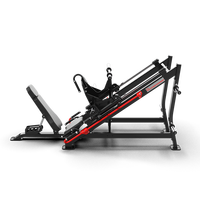 Máquina de prensa de piernas ajustable QLI FITNESS comercial con carga de placas, modelo QPLP105, construcción de acero, capacidad de seguridad de 450 kg