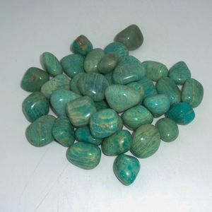 Chakralume Pierres Roulées Naturelles en Amazonite Verte, Cristal de Guérison pour Reiki, Méditation, Énergie, Décoration, Feng Shui, Usage Religieux - Product Image 2