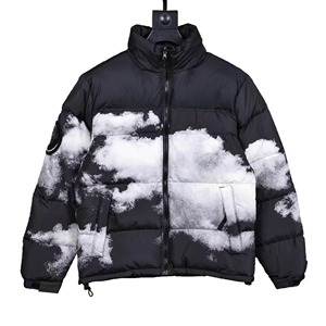 ALLIGNED INDUSTRY Manteau matelassé réversible pour homme, beige, à capuche, avec fermeture éclair, coupe slim, éco-responsable - Product Image 6