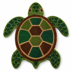 Tapis de porte en fibre de coco à imprimé animal 45x75cm, avec support en latex, antidérapant, fait main, adapté aux animaux domestiques, pour l'entrée de la maison ou de l'hôtel - Product Image 4