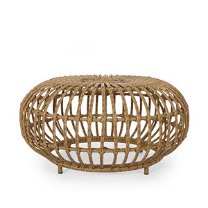 Tavolino da Caffè in Vimini Stile Boho per Esterni, Elegante e Resistente per Patio o Giardino - Product Image 2