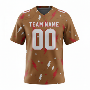 ชุดยูนิฟอร์มอเมริกันฟุตบอลแบบซับลิเมชั่นที่ปรับแต่งได้ ระบายอากาศได้ดี พร้อมตำแหน่งโลโก้ด้านหน้า - Product Image 6