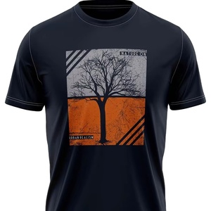 Venta al por mayor 100% algodón de punto personalizado Jersey de alta calidad de los hombres casuales serigrafía camisetas impresas bajo MOQ 160 gramos para los hombres - Product Image 5