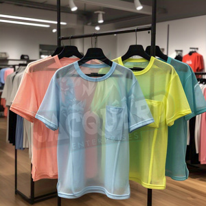 เสื้อยืดออกกำลังกายผู้ชาย ผ้าโพลีเอสเตอร์ตาข่าย แห้งเร็ว น้ำหนักเบา ระบายอากาศได้ดี - Product Image 2