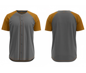 Camiseta de Béisbol de Alta Calidad con Impresión por Sublimación Completa |   Uniforme de Béisbol para Equipo con Logotipo y Números Personalizados |   Poliéster Transpirable - Product Image 5