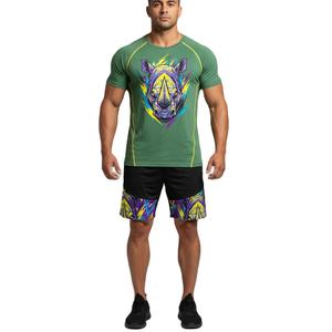 T-shirts d'été pour hommes, tissu doux, léger et respirant, col rond confortable, idéal pour une utilisation en extérieur et décontractée, export OEM - Product Image 2