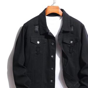 Veste en jean printemps-automne pour hommes, grande taille, style workwear, manteau en jean, vente en gros d'usine, vestes en jean bleues unisexes - Product Image 4