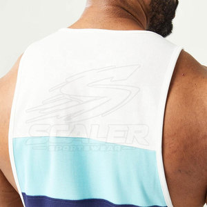 Training Essential <b>Men</b> Gym <b>Singlet</b> Sleeveless Quick Dry Breathable Polyester/Cotton <b>for</b> Weightlifting Cardio Fitness Running - Product Image 5