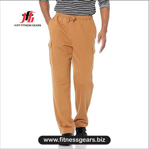 Pantalones Deportivos de Algodón Gris para Hombre, Cintura Elástica con Cordón, Estilo Casual, Bolsillos Laterales, para Otoño - Product Image 5