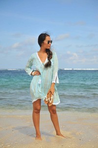 2024 Classic Collection Sexy Boho Bra Style Women's Long-Sleeve Tunic <b>Tops</b> Hand Beaded Back Logo Black Eco-Friendly Breathable - Product Image 4