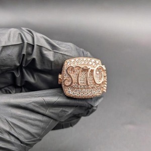 Luxury Custom Name Signet <b>Ring</b> 925 Sterling <b>Silver</b> Moissanite Iced Out Hip Hop Personalized Fashion Jewelry <b>for</b> <b>Men</b> Women - Product Image 1
