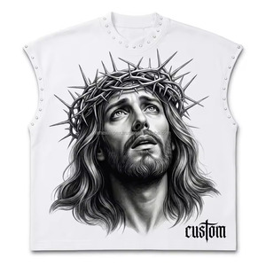 เสื้อยืดสั่งทำพิเศษสำหรับ OEM |   ผ้าฝ้าย 100% |   เสื้อกล้ามทรงปกติแบบไม่มีแขนสำหรับทุกเพศ |   ผ้าอ็อกซ์ฟอร์ดเนื้อนุ่ม ระบายอากาศได้ดี สวมใส่สบาย | - Product Image 6