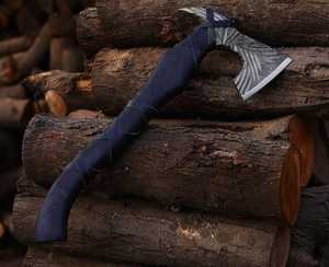 Hand Forged Industrial Grade Carbon Steel Tomahawk <b>Axe</b> Wood <b>Handle</b> 4 3/4 Cutting Edge 3-Year Warranty for Firewood Splitting - Product Image 5